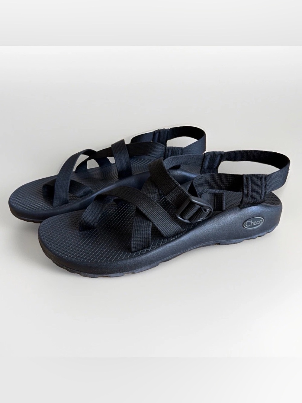 Chaco Z/1 Classic Sandals Women's Size 10 W Black Adjustable Strap Hiking Trail